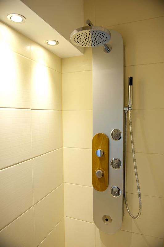 Luxury Shower with Multiple Spray Heads